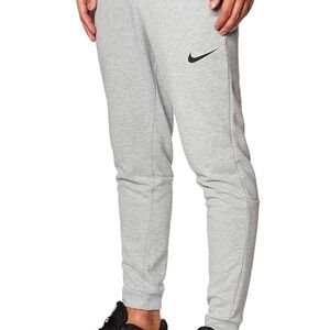 Nike Gray Tapered Sweatpants with Elastic Cuffs